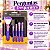 Kit Macrilan: 5 Pincéis Para Maquiagem Roxo Kp5-18 - Imagem 7