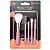 Kit Macrilan: 5 Pincéis Para Maquiagem Rosa Kp5-18 - Imagem 1