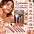 Kit Macrilan: 5 Pincéis Para Maquiagem Rosa Kp5-18 - Imagem 2