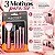 Kit Macrilan: 5 Pincéis Para Maquiagem Rosa Kp5-18 - Imagem 4