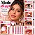 Kit Macrilan: 5 Pincéis Para Maquiagem Rosa Kp5-18 - Imagem 5