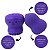 Esponja Para Maquiagem e Limpeza Facial Meily's Roxo Mac-218 - Imagem 2