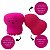 Esponja Para Maquiagem e Limpeza Facial  Meily's Pink Mac-218 - Imagem 2