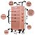 Maleta Carrinho Creative Makeup 4 Andares e 4 Rodinhas Rose Gold Bo-tr007t - Imagem 2
