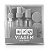 Kit Jacki Design Kit de Frascos Para Viagem 9 Peças Akm20902 Cinza C/6 - Imagem 3
