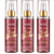 Kit Kiss New York Rosé Glamour: 3 Body Spash 200ml - Imagem 1