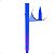 Caneta Delineadora de Unhas Pink 21 Decoration Azul 3,2g - Imagem 1