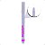 Caneta Delineadora de Unhas Pink 21 Decoration Prata 3,2g - Imagem 1