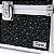 Maleta de Maquiagem Cisne Linha Shine Preto Glitter e Prata Com Bandeja Csn-5120B - Imagem 3
