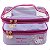 Necessaire Organizadora Transparente Hello Kitty by Klass Vough Lilás Kchk-01l - Imagem 1