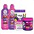 Kit Salon Line Kids: Shampoo e Condicionador + Creme para Pentear 1kg e Gelatina Modeladora Uva - Imagem 1