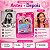 Kit Impala Barbie:1 Esmalte Glitter Estilo e Brilho e Paleta de Maquiagem Infantil - Imagem 3