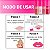 Kit Ruby Kisses Electric Glaze Gloss Glitter: Blush Gold, Holo Sky, Unicorn e Fuchsia - Imagem 7