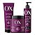 Kit OX Peptídeos Cabelos Crespos, Cacheados e Ondulados: Shampoo 240ml, Máscara de Tratamento 500g e Leave-In 300g - Imagem 1