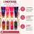 Kit Kiss New York Loção Corporal e Body Splash: Rosé Glamour, Seduction Gold, Dark Kiss e Pink Romance 180ml - Imagem 5