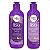Kit Salon Line Meu Liso Matizador Loiro: Shampoo 300ml e Condicionador 200ml Desamarelador - Imagem 1