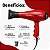 Secador Lizz Fashion Vermelho 2150w 127v - Imagem 2