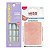 Kit Kiss New York: Unhas Postiças Quadrado Curto Lipstick e Abas Adesivas De Unhas - Imagem 1