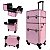 Maleta Carrinho 2 em 1 Klass Vough 2 Andares 4 Rodinhas Rosa com Brilho DB-913R - Imagem 1
