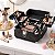 Maleta de Maquiagem Cisne Linha Shine Preto Glitter e Preto com 2 Bandeja Csn 5142B - Imagem 5