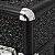 Maleta de Maquiagem Cisne Linha Shine Preto Glitter e Preto com 2 Bandeja Csn 5142B - Imagem 6