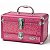 Maleta de Maquiagem Cisne Linha Shine Pink Glitter e Rosa com 1 Bandeja e Gaveta Csn-5141b - Imagem 1