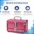 Maleta de Maquiagem Cisne Linha Shine Pink Glitter e Rosa com 1 Bandeja e Gaveta Csn-5141b - Imagem 2