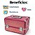Maleta de Maquiagem Cisne Linha Shine Pink Glitter e Rosa com 3 Bandejas Csn-5171b - Imagem 2