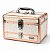 Maleta de Maquiagem Cisne Linha Shine Branco Glitter e Rose com 1 Bandeja e Gaveta Csn-5141b - Imagem 1
