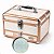 Maleta de Maquiagem Cisne Linha Shine Branco Glitter e Rose com 1 Bandeja e Gaveta Csn-5141b - Imagem 4
