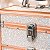 Maleta de Maquiagem Cisne Linha Shine Branco Glitter e Rose com 1 Bandeja e Gaveta Csn-5141b - Imagem 5