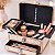 Maleta de Maquiagem Cisne Linha Shine Branco Glitter e Rose com 1 Bandeja e Gaveta Csn-5141b - Imagem 7