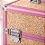 Maleta de Maquiagem Cisne Linha Shine Salmão Glitter e Rosa com 3 Bandejas Csn-5171b - Imagem 5