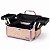 Maleta de Maquiagem Cisne Linha Shine Salmão Glitter e Rosa com 2 Bandeja Csn-5142B - Imagem 3