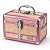 Maleta de Maquiagem Cisne Linha Shine Salmão Glitter e Rosa com 1 Bandeja e Gaveta Csn-5141b - Imagem 1