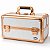 Maleta de Maquiagem Ruby´s Branca e Rose com 2 Bandejas Fs-1160ff - Imagem 1