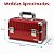 Maleta de Maquiagem Ruby´s Vermelha e Prata com 2 Bandejas Fs-1160ff - Imagem 6