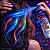 Kit Color Fest Tinta Temporária Fluorescente Para Cabelo e Corpo: Azul, Rosa, Vermelho, Laranja, Roxo e Verde - Imagem 3