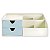 Organizador Multifuncional Jacki Design com 2 Gavetas Azul Agd18597 - Imagem 1