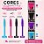 Pincel para Cílios e Sobrancelhas Meily’s Descartável Cores Variadas Mac-294 - Imagem 3