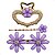 Kit Acessórios Para Cabelo Flor Metal: Bico de Pato, Grampo e Piranha Kt2520802-5 - Imagem 10