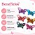 Kit Piranha De Cabelo Borboleta 1,5cm x 2,5cm Com 6 Unidades Cód.: P12 - Imagem 3