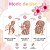 Kit Piranha Flor 3,5cm x 3,5cm Com 2 Unidades C50415 - Imagem 5