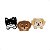 Kit Piranha Para Cabelo Cachorrinhos Modelos Variados Com 3 Unidades Df408 - Imagem 1