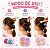 Kit Acessórios Para Cabelo Infantil: 2 Presilhas, 4 Piranhas e 10 Elásticos Df418-pr4904-1 - Imagem 5