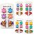 Kit Acessórios Para Cabelo Infantil: 2 Piranhas De Ursinhos e 4 Piranhas De Flores Df418-pr4705-3 - Imagem 1