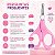 Tesoura de Unhas Ricca Baby Rosa Cód:916 - Imagem 7