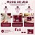 Kit Frascos para Viagem Jacki Design 7 Peças Vinho Akm20903 - Imagem 6