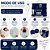 Kit Frascos para Viagem Jacki Design 7 Peças Azul Marinho Akm20903 - Imagem 6
