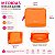 Necessaire Ricca Laranja Neon Pequena Cód.3601 - Imagem 5